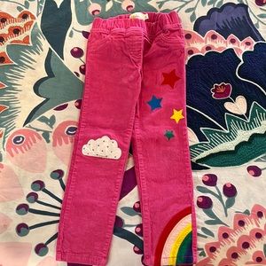 Boden rainbow corduroy pants